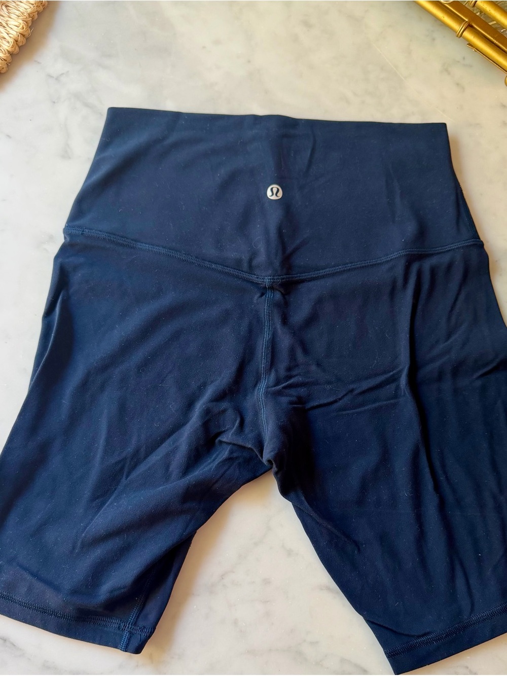 lululemon athletica Kids Navy High-Waist Bike Shorts